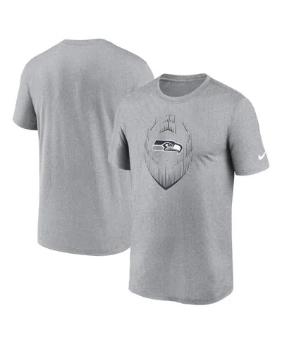 Nike Men's Heather Gray Seattle Seahawks Primetime Legend Icon Performance T-shirt