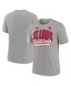 Nike Heather Gray St. Louis Cardinals Cooperstown Collection Retro Tri-blend T-shirt In Heather Gray