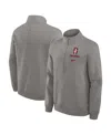 Nike Men's Heather Gray Stanford Cardinal Primetime Club Half-zip Sweatshirt In Heather Gray