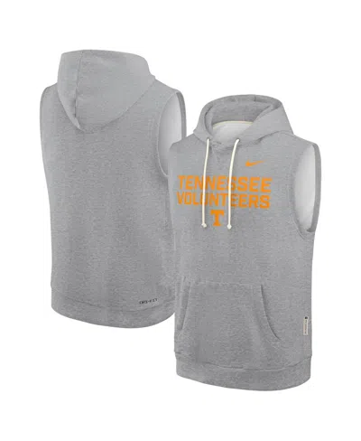 Nike Kids' Men's Heather Gray Tennessee Volunteers 2025 Sideline Performance Sleeveless Pullover Hoodie
