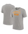Nike Heather Gray Tennessee Volunteers Legacy Arch Tri-blend T-shirt In Gray
