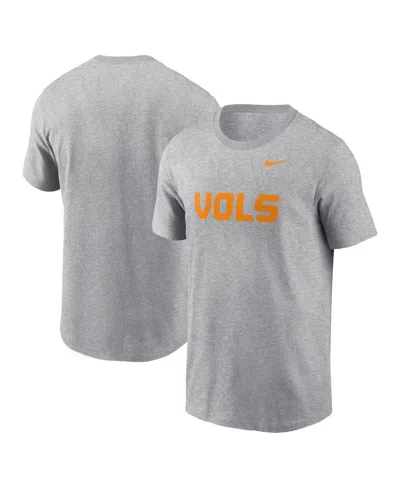 Nike Heather Gray Tennessee Volunteers Primetime Alternate Logo T-shirt