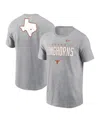Nike Men's Heather Gray Texas Longhorns Campus 2-hit Primary Mascot T-shirt In Gray