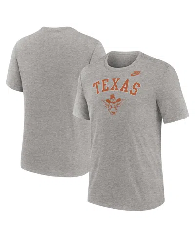 Nike Heather Gray Texas Longhorns Legacy Arch Tri-blend T-shirt