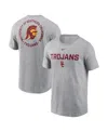 Nike Heather Gray Usc Trojans Campus 2-hit T-shirt In Gray