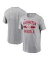 Nike Men's Heather Gray Washington Nationals Arched T-shirt In Gray