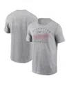 Nike Heather Gray Washington Nationals Home Team Athletic Arch T-shirt In Dght