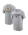 Nike Men's Heather Gray West Virginia Mountaineers Campus 2-hit T-shirt In Gray