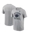 Nike Men's Heather Gray West Virginia Mountaineers Legacy Football Icon T-shirt