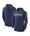Nike Toronto Blue Jays Authentic Collection  Men's Dri-fit Mlb Pullover Hoodie In Blue