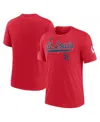 Nike Heather Red St. Louis Cardinals Cooperstown Collection Eras Tri-blend T-shirt In Red