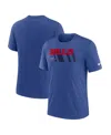 Nike Heather Royal Buffalo Bills Long Pass Tri-blend T-shirt In Blue
