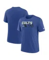 Nike Heather Royal Indianapolis Colts Long Pass Tri-blend T-shirt In Purple