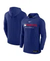 Nike Texas Rangers Authentic Collection  Men's Dri-fit Mlb Pullover Hoodie In Burgundy