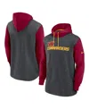 Nike Men's Heathered Charcoal/burgundy Washington Commanders Surrey Legacy Pullover Hoodie In Heather Charcoal,burgundy