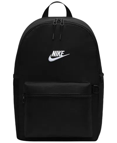Nike Men's Heritage Laptop Backpack In Black,white
