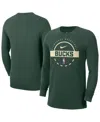 Nike Milwaukee Bucks  Men's Nba Practice Long-sleeve T-shirt In Green