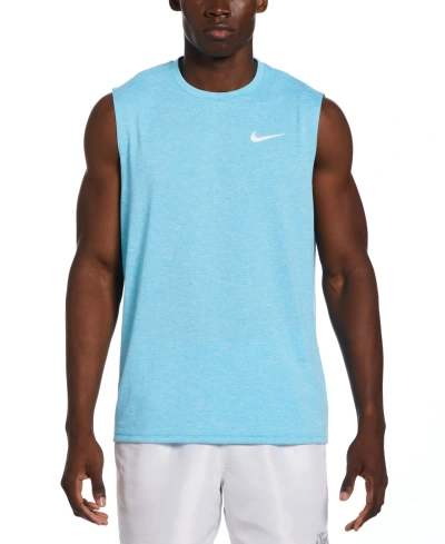 Nike Men's Hydroguard Swim Shirt In Aquarius Blue