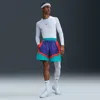 Nike Men's Icon Loose-fit Colorblocked 6" Basketball Shorts In Purple