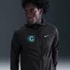 Nike Men's Impossibly Light Hooded Running Jacket In Black