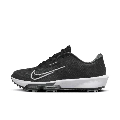 Nike Air Zoom Infinity Tour 2 Rubber-trimmed Flyknit Golf Sneakers In Black