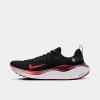 Nike React Infinity Run Flyknit 4 Men's Road Running Shoes In Black/team Red/white/fire Red
