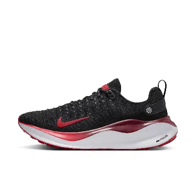 Nike Men's Infinityrn 4 Road Running Shoes (extra Wide) In Black/ Fire Red/ Red/ White
