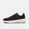 Nike Interact Run Running Sneaker In Black/anthracite/white/fire Red