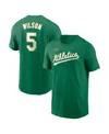 Nike Men's Jacob Wilson Green Athletics Fuse Name Number T-shirt In Green