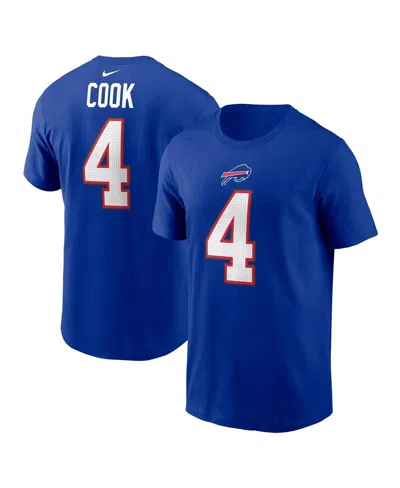 Nike Men's James Cook Royal Buffalo Bills Name Number T-shirt