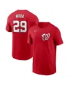 Nike Men's James Wood Red Washington Nationals Fuse Name Number T-shirt In Red