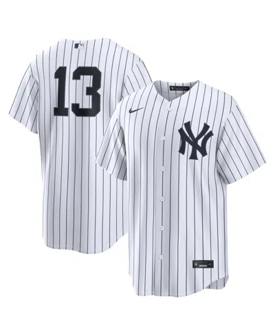 Nike Men's Jazz Chisholm Jr. White New York Yankees Home Replica Jersey