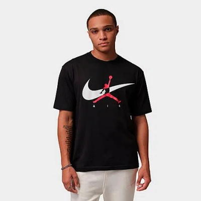Nike Men's Jordan Brooklyn Swoosh Jumpman Graphic T-shirt In Black