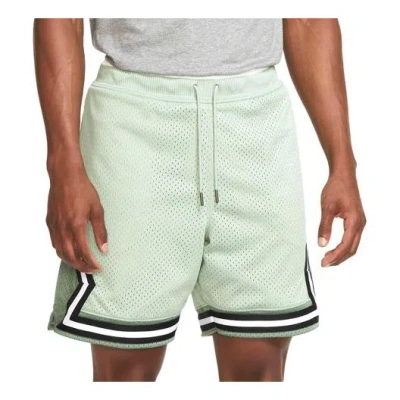 Nike Men's Jordan Essential Statement Splicing Contrasting Colors Stripe Basketball Sports Shorts Green