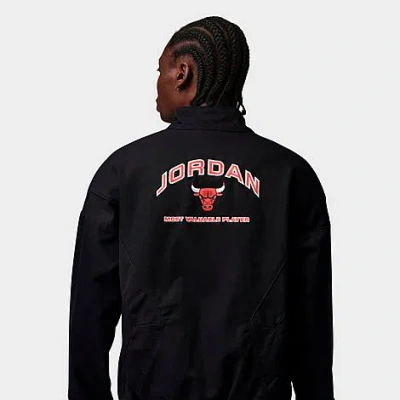Nike Men's Jordan Flight Chicago Bulls Nba Mvp Graphic Workwear Jacket In Black