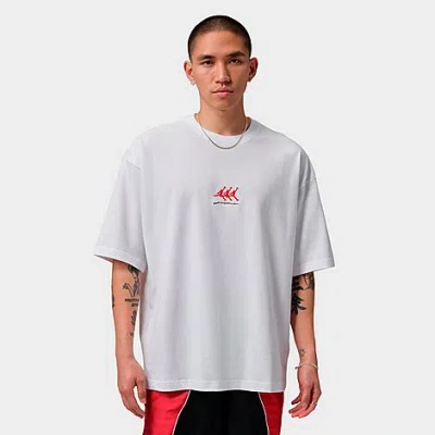 Nike Men's Jordan Flight Graphic Oversized T-shirt In White