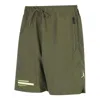 Nike Men's Jordan Solid Color High Waist Straight Sports Shorts Military Green