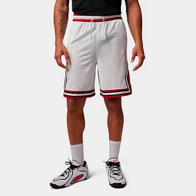 Nike Men's Jordan Sport Dri-fit Diamond 9" Mesh Shorts In White