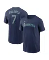 Nike Seattle Mariners Men's Swoosh Wordmark T-shirt In Blue