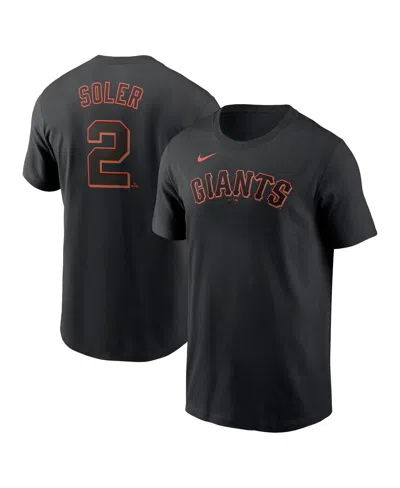 Nike Men's Jorge Soler Black San Francisco Giants Fuse Name Number T-shirt