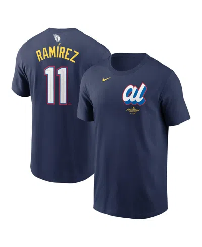 Nike Men's Jose Ramirez Navy American League 2025 All-star Edition Name Number T-shirt In Blue