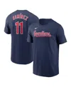 Nike Men's Jose Ramirez Navy Cleveland Guardians Fuse Name Number T-shirt In Blue