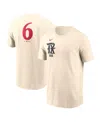 Nike Men's Josh Jung Natural Texas Rangers 2025 City Connect Fuse Name Number T-shirt In Natural