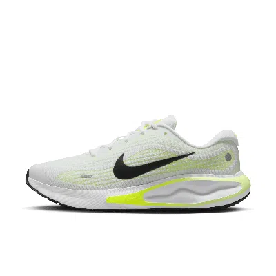 Nike Men's Journey Run Road Running Shoes In Barely Volt/volt/white/black