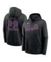 Nike Juan Soto Black New York Mets Player Name & Number Club Fleece Pullover Hoodie In Black
