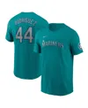 Nike Men's Julio Rodriguez Aqua Seattle Mariners Fuse Name Number Inline T-shirt In Green