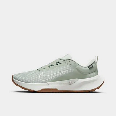 Nike Men's Juniper Trail 2 Gore-tex Waterproof Trail Running Shoes In Jade Horizon/light Silver/gum Medium Brown/sea Glass