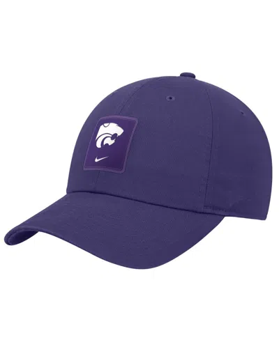 Nike Men's Kansas State Wildcats On-field Club Cotton Adjustable Cap In Blue