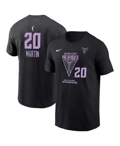 Nike Men's Kate Martin Eclipse Black Golden State Valkyries Explorer Edition Name Number T-shirt