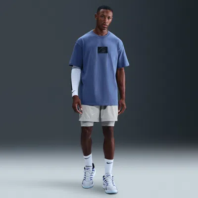 Nike Men's Kd Dna 2-in-1 4" Basketball Shorts In Grey
